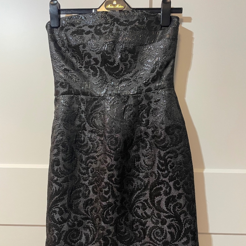 Shoshanna Metallic Strapless Mini Dress